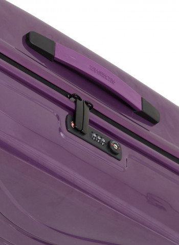Polycarbonate Travel Rolling Luggage Purple