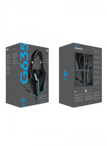 G635 7.1 Surround Sound Lightsync Gaming Headset Black