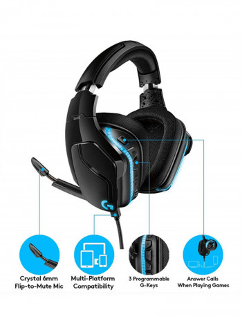 G635 7.1 Surround Sound Lightsync Gaming Headset Black