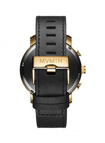 Men's Leather Analog Wrist Watch D-MC01GL