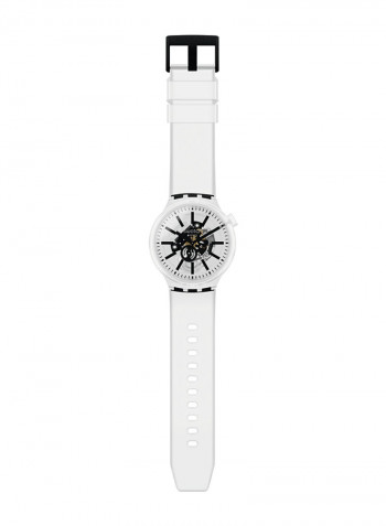 Black In Jelly Transparent Silicon Strap Watch