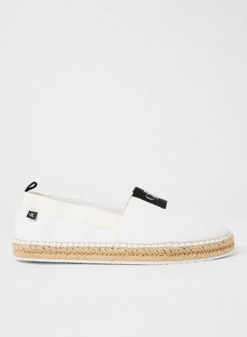 Logo Badge Espadrilles White