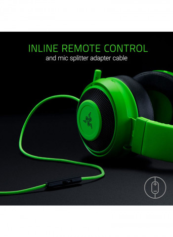 Kraken Wired Gaming Headset Black/Green