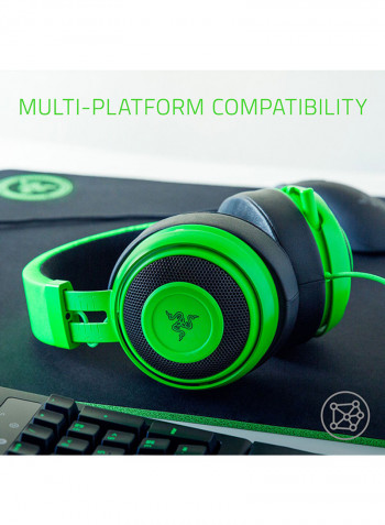 Kraken Wired Gaming Headset Black/Green