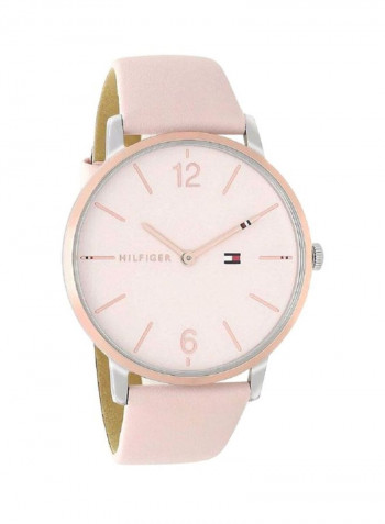 Women's Leather Analog Wrist Watch 1781973