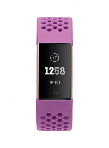 Charge 3 Advanced Health And Fitness Tracker Berry/Rose Gold