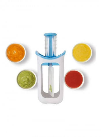 Fruit Paste Squeezer Pouch Filling Station Blue/White