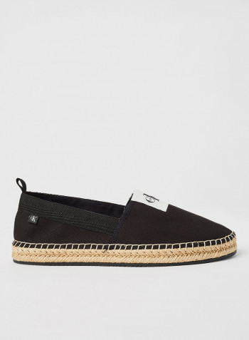 Logo Patch Espadrilles Black