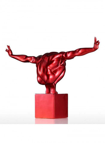 Diver Fiberglass Sculpture Red 2.25kg
