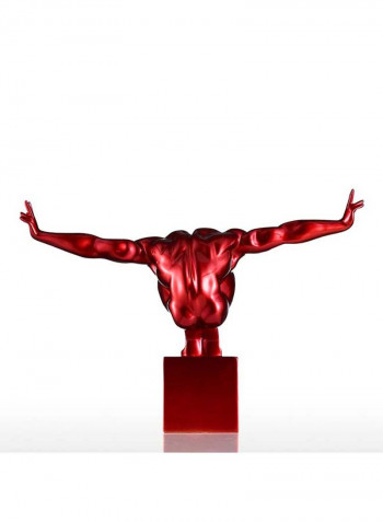 Diver Fiberglass Sculpture Red 2.25kg