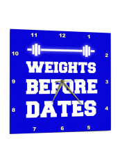 Quote Printed Wall Clock Blue/White 15 x 15inch reviews Quote Printed Wall Clock Blue/White 15 x 15inch