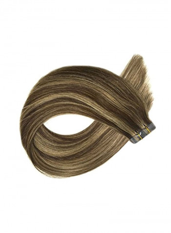 20-Piece Straight Human Hair Extension 4-27 Piano Ombre 20inch