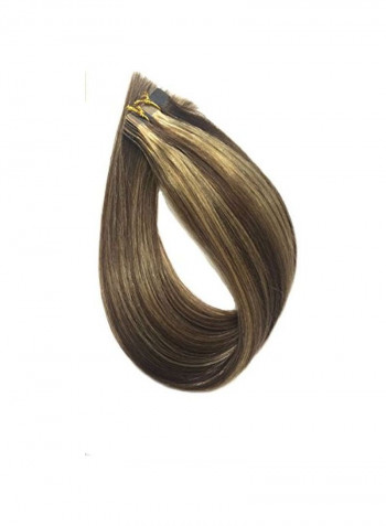 20-Piece Straight Human Hair Extension 4-27 Piano Ombre 20inch