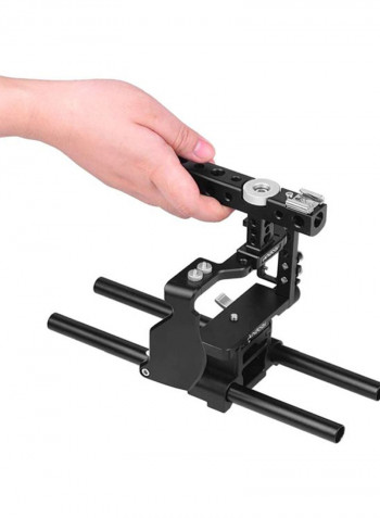 Camera Top Handle Cage Mount Black