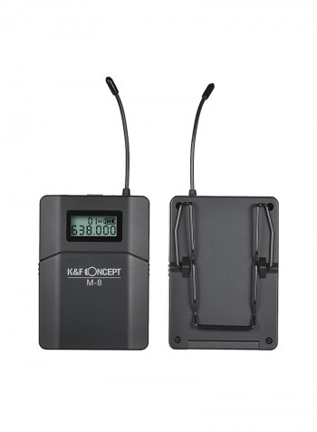 M-8 UHF Wireless Lavalier Lapel Black