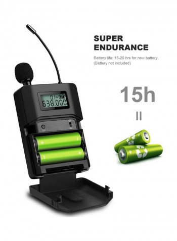 M-8 UHF Wireless Lavalier Lapel Black