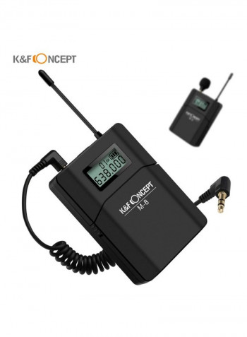 M-8 UHF Wireless Lavalier Lapel Black