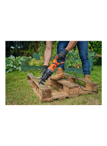 750W Reciprocating Saw With Branch Holder Orange/Black 2.5kg