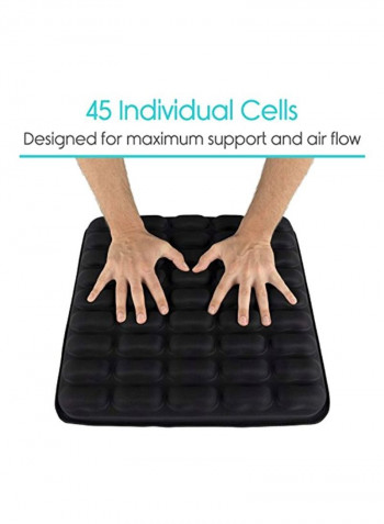 Gel Seat Cushion Black 16x16inch