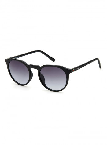 Men's Oval Frame Sunglasses - Lens Size: 49 mm