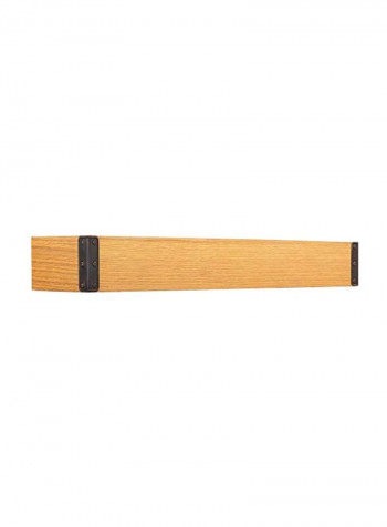 Wooden Wall Mounted Floating Shelf Brown/Black 24x5x3inch