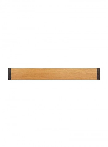 Wooden Wall Mounted Floating Shelf Brown/Black 24x5x3inch