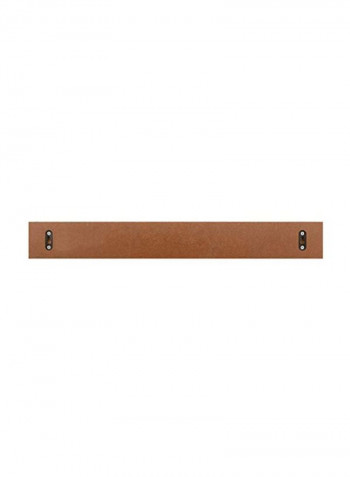 Wooden Wall Mounted Floating Shelf Brown/Black 24x5x3inch