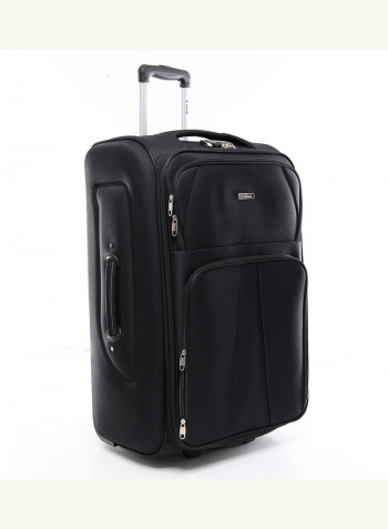 4-Piece Soft Trolley & Duffle Bags Set Black