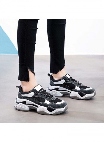 Casual Lace Up Athletic Shoes Black