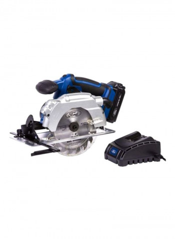 Cordless Circular Saw Blue/Black/Silver Disc(165x16)millimeter