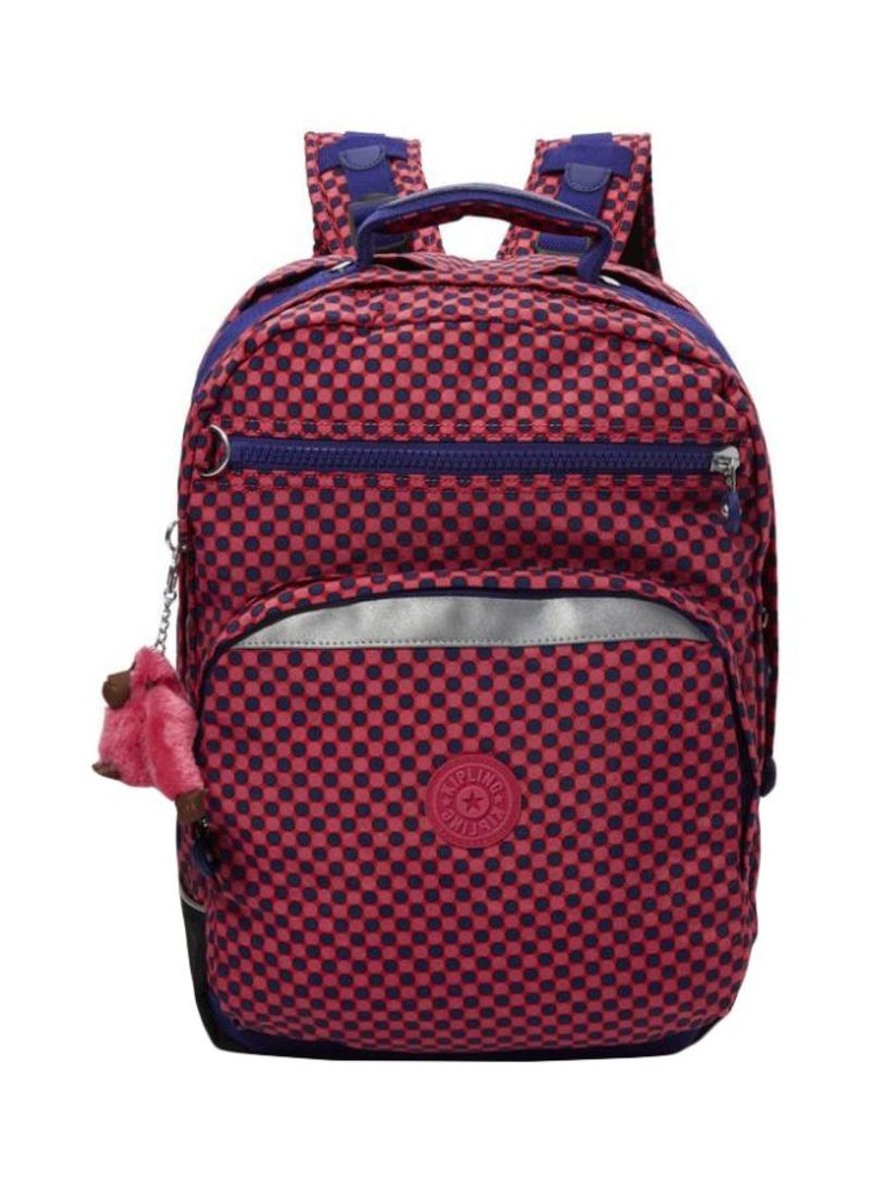 Polka Dot Kids Backpack, 24.5 Litres Pink/Blue/Silver