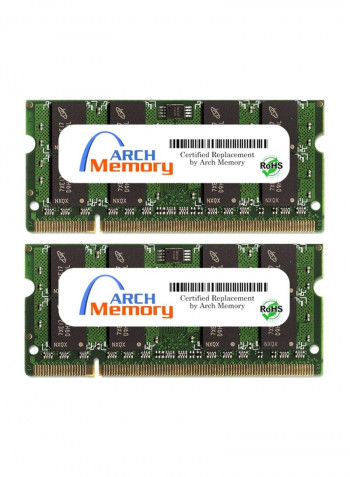 2-Piece SODIMM DDR2 RAM For HP Pavilion Entertainment dv6-1240el 2GB