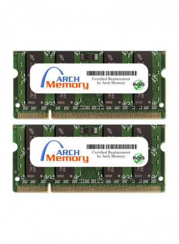 2-Piece SODIMM DDR2 RAM For HP Pavilion Entertainment DV7-1232NR 2GB