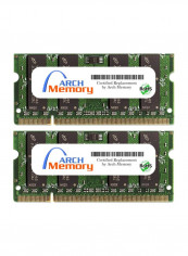 2-Piece SODIMM DDR2 RAM For HP Pavilion Entertainment DV7-1468NR 2GB Multicolour