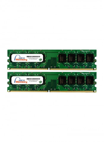2-Piece UDIMM DDR2 RAM For HP Pavilion Elite m9690tw 2GB Multicolour