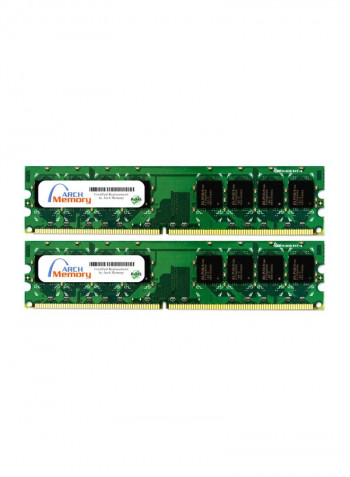 2-Piece UDIMM DDR2 RAM For HP Pavilion P6103CN 2GB Multicolour