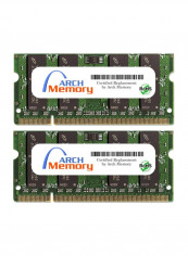 2-Piece SODIMM DDR2 RAM For HP Pavilion Entertainment DV7-1210EG 2GB Multicolour