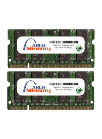 2-Piece SODIMM DDR2 RAM For HP Pavilion Entertainment dv7-1230et 2GB