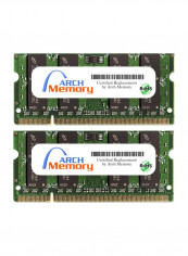 2-Piece SODIMM DDR2 RAM For HP Pavilion Entertainment DV7-1267CL 2GB Multicolour
