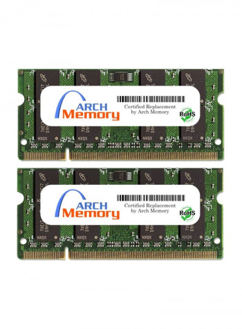 2-Piece 9644 Series UDIMM DDR2 RAM For Lenovo ThinkCentre M55e 2GB