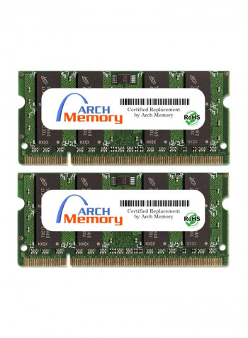 2-Piece SODIMM DDR2 RAM For HP Pavilion Entertainment DV6-1299EZ 2GB