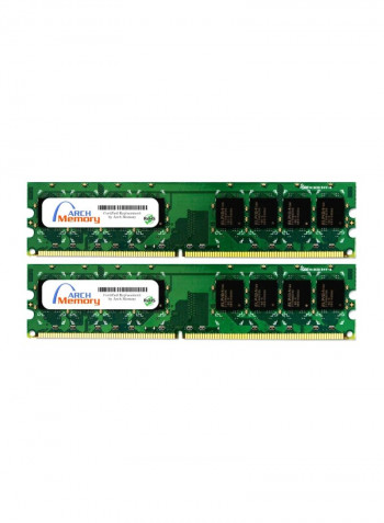 2-Piece UDIMM DDR2 RAM For HP Pavilion Slimline S3860IN 2GB Multicolour