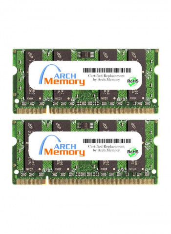 2-Piece DDR2 RAM For Asus M51A 2GB