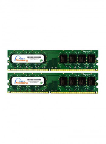 2-Piece DDR2 RAM For Asus TS300-E5/PA4 Server 2GB Multicolour