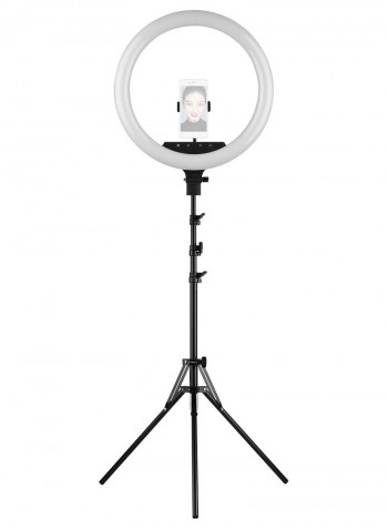 18" Dimmable LED Ring Light Kit Black