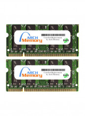 2-Piece SO-DIMM DDR2 RAM Set For HP Pavilion Entertainment dv7-1200eo 2GB