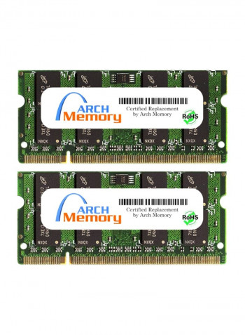 2-Piece SO-DIMM DDR2 RAM Set For HP Pavilion Entertainment dv7-1200eo 2GB