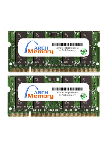 2-Piece SODIMM DDR2 RAM For HP Pavilion Entertainment dv6-1240ef 2GB