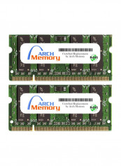 2-Piece SODIMM DDR2 RAM For HP Pavilion Entertainment DV7-1210ET 2GB