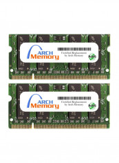 2-Piece SODIMM DDR2 RAM For HP Pavilion Entertainment DV7-1228CA 2GB